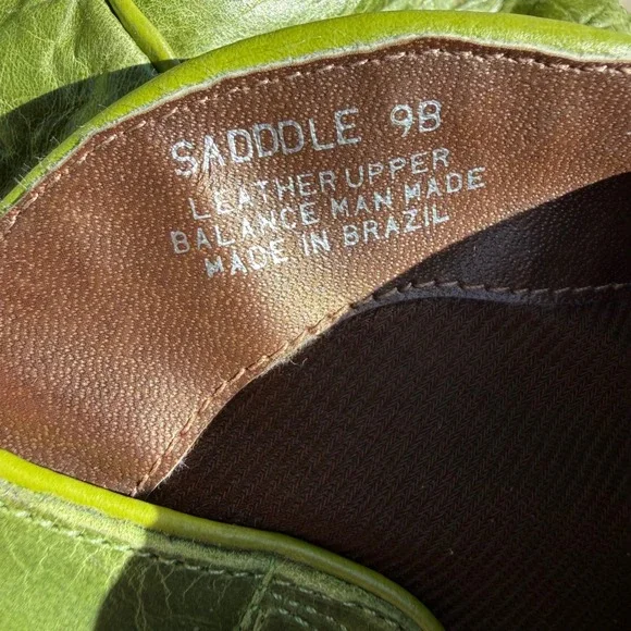 Steve Madden Saddle Green Leather Slouchy Western Cowboy Boots Womens 9B Brazil - Picture 8 of 13